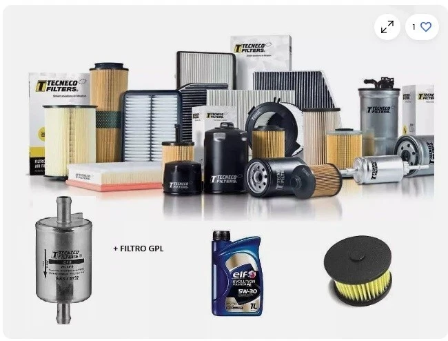 Kit Tagliando Dacia Duster Logan Sandero II 0.9 1.0 1.2 TCe 5 Filtri 4 Olio 5w30 - Image 1 of 1