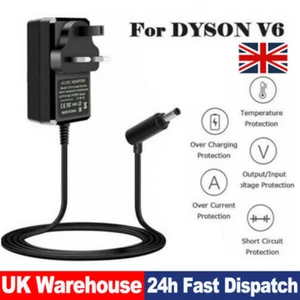 Battery Charger Power Cable UK Plug For Dyson Vacuum Cleaner V8 V7 V6 DC58 DC59 - Picture 1 of 8