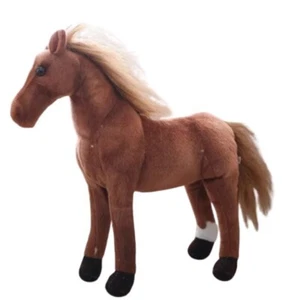 Plush Stuffed Horse Toy Animal Doll Soft Birthday Moms Girl Kids Love Gift New - Picture 1 of 4