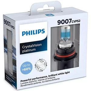 Philips 9007 CVPS2 CrystalVision Platinum 55W 12V Car Headlight Bulb (Pack of 2) - Picture 1 of 4
