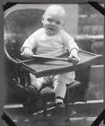 VINTAGE PHOTOGRAPH CARPENTERS HAMMER BABY'S HIGHCHAIR CHICAGO ILLINOIS OLD PHOTO