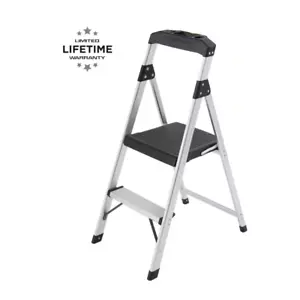 Gorilla Ladders 2 Step Stool Ladder Work Folding Aluminum 250 Lbs Heavy Duty Job - Picture 1 of 13