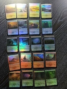 (Foil) [NM] MTG Korean, Battle For Baldurs Gate, Basic land Each one - Picture 1 of 1