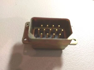 NOS Bendix 13 Pin Male Gold Plated Panel Mount Plug /Socket SR-RAt-N13A-P1 - Picture 1 of 3