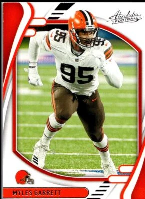 2021 Panini Absolute Red Myles Garrett Cleveland Browns #48 - Image 1 of 2