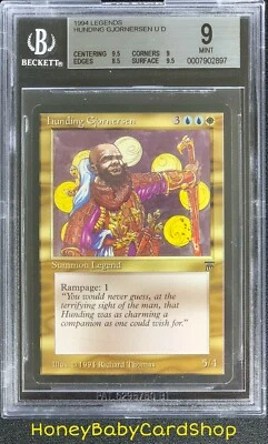 MTG Legends 1994 Hunding Gjornersen BGS 9.0 Mint Old School 93/94 - Image 1 of 4