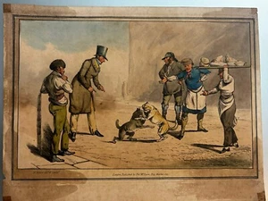 Caricature And Satire, English, Bulldog, Fighting. Henry Alken 1820 - Picture 1 of 11