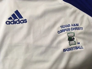 TEXAS A&M Corpus Christi Islanders Team Basketball Warmup Jersey Adidas Mens 2XL - Picture 1 of 8