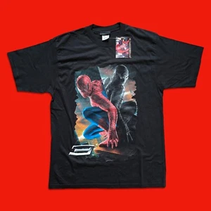 Spiderman 3 Movie Marvel 2007 Y2k Vintage T-Shirt Größe M schwarz Comics Tee - Bild 1 von 12