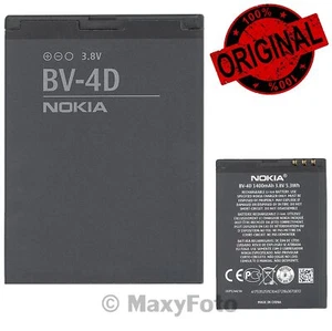 NOKIA NUOVA BATTERIA LITIO ORIGINALE BV-4D DA 1320 MAH PER N9 808 PUREVIEW PILA - Imagen 1 de 3