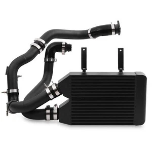 ALUMINIUM BLACK FRONT MOUNT INTERCOOLER FMIC KIT FOR SKODA FABIA 1.9 TDI PD130 - Imagen 1 de 8