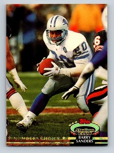1992 Topps  Stadium Club - Barry Sanders 301 - Picture 1 of 2