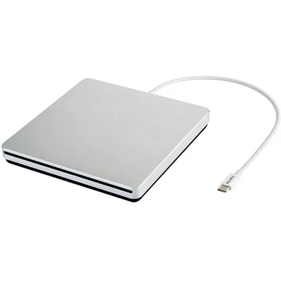 USB-C External DVD CD Drive Burner for MacBook Air Pro iMac DELL ASUS Silver - Image 1 of 4