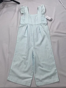Carters Kids girls striped romper Size 5 NWT - Picture 1 of 7
