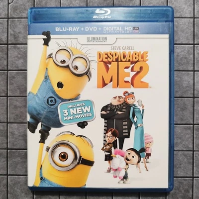 Despicable Me 2 - (Blu-ray + DVD) - Includes 3 Bonus Mini-Movies - EXCELLENT - Image 1 of 3