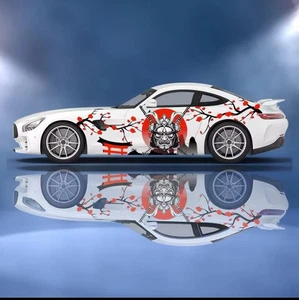 Custom Samurai Livery Racing Side Wrap; JDM Inspired Samurai Custom Decal Side - Picture 1 of 1