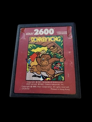 Donkey Kong Atari 2600 RARE Red Label 1988 **UNTESTED** - Image 1 of 4