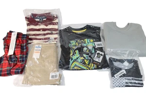 Boys Kids Clothing Tommy Hilfiger Khaki School Pants Sz 7, Shirts Size 5, 6, 8 - Picture 1 of 13