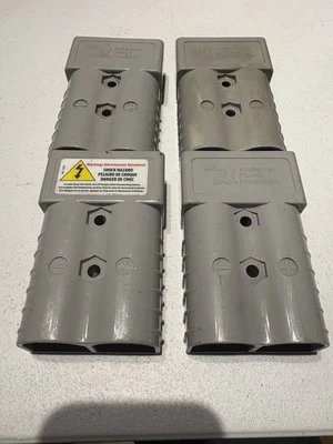 LOT OF 4 Anderson Power Products SB350 Battery Connector Plug Gray SB 350 906-BK - Image 1 of 4