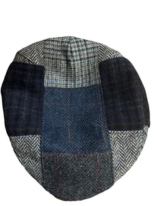Mucros Weavers Workshop Tweed Patch Cap Medium 100% Wool Tweed Trinity Style Hat - Picture 1 of 8