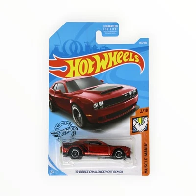 Hot Wheels '18 Dodge Challenger SRT Demon 194/250 - Super Treasure Hunt - 2019 A - Image 1 of 4