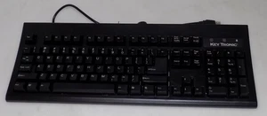 KeyTronic 104 Key Enhanced Keyboard KT800USB KT800USBBUS-C BLACK  *NEW OPEN BOX - Picture 1 of 8