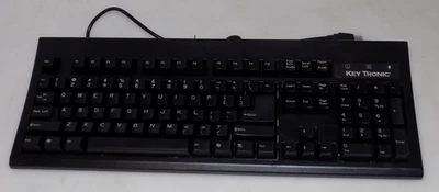 KeyTronic 104 Key Enhanced Keyboard KT800USB KT800USBBUS-C BLACK  *NEW OPEN BOX - Image 1 of 4