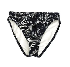MICHAEL Michael Kors Women's High-Waist High-Cut Swim Bottom (XS, Black) - Picture 1 of 2