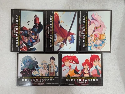 Gurren Lagann: Complete Series Volumes 1, 2, 3, 4, 5 1-5 Blu-ray Aniplex - Image 1 of 4