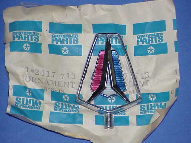 1964 Plymouth NOS MoPar HOOD ORNAMENT Sport Fury Belvedere Savoy Fury - Image 1 of 1