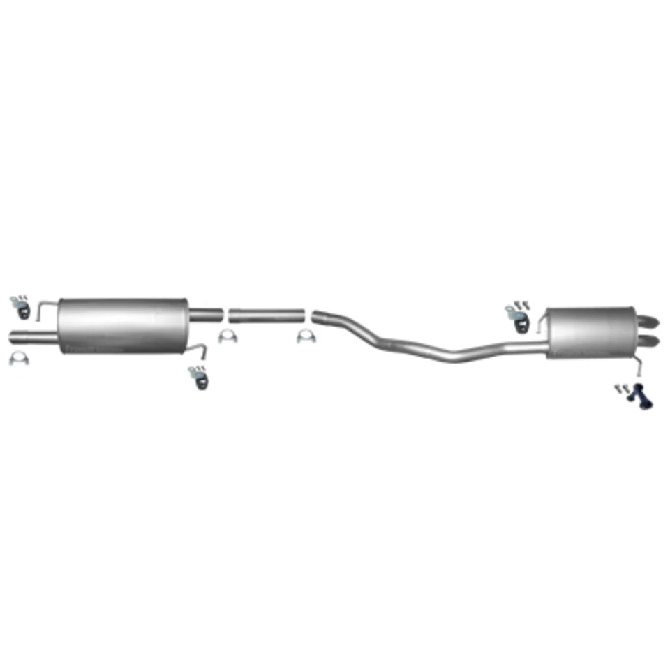 pour Vw Transporter 5 T5 1.9 TDi Edelstahl Vorschalldämpfer Endtopf LWB a* - Photo 1/1