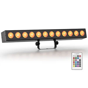 120W RGBW 12 LED Akku Wallwasher Licht DMX Strobe Bar Bühnenlicht DJ mit Remote - Bild 1 von 10