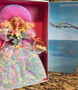 NIB Mattel 1994 SPRING BOUQUET BARBIE Limited Ed. ENCHANTED SEASONS Collection - Picture 1 of 4