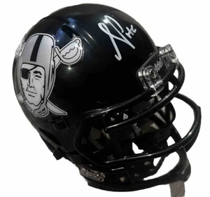 ANTONIO PIERCE signed (LAS VEGAS RAIDERS) mini football helmet BECKETT AD47266 - Picture 1 of 3