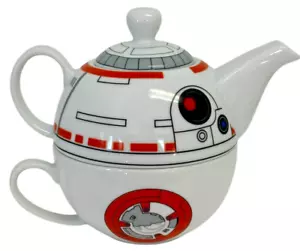Star Wars BB-8 Ceramic Teapot and Mug Set for One Official Disney Kitchen - Picture 1 of 8