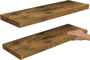 AMADA HOMEFURNISHING Floating Shelves, Wall Mounted Shelves with Invisible Brckt - Picture 1 of 8