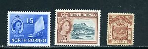 LOT 18376 MINT H OG STAMPS FROM NORTH BORNEO BRITISH COLONY SHIP