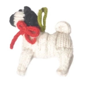 Chilly Dog Pug  Ornament All Wool Fair Trade New 2017 - Picture 1 of 6