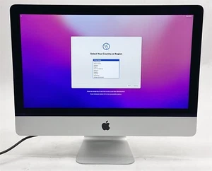 Apple iMac 16,1 A1418 21.5" AIO i5-5250U 1.6GHz CPU 8GB RAM 256GB SSD Monterey - Picture 1 of 6
