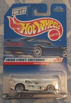 Hot Wheels 1998 First Editions Panoz GTR-1 White Brand New Sealed - Image 1 of 4