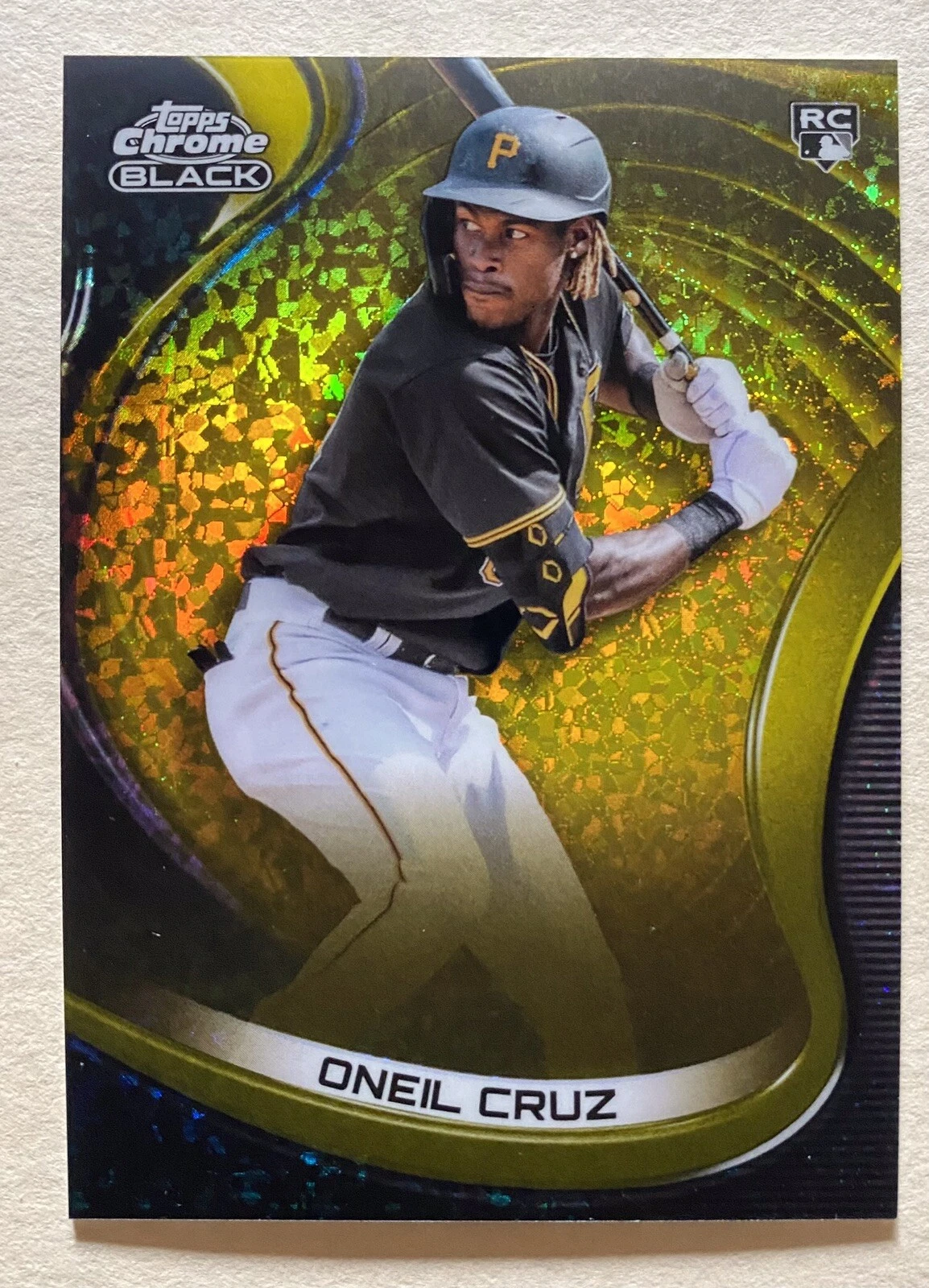 2022 Topps Chrome Black Oneil Cruz Gold Refractor /50 RC Pittsburgh Pirates
