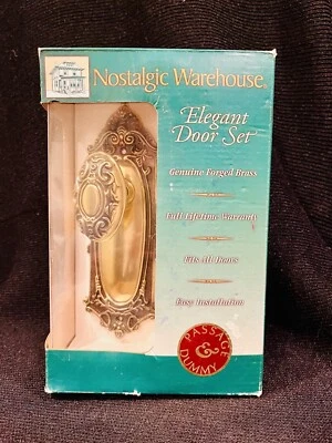 Single Dummy Knob-Victorian Plate with Victorian Door Knob In Antique Brass - Image 1 of 4