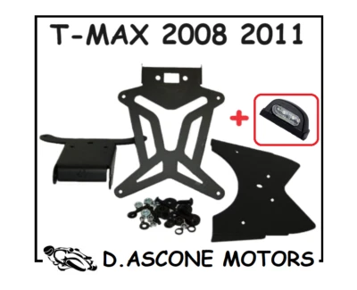 PORTA TARGA TMAX 500 2008 2009 2010 2011 T MAX YAMAHA REGOLABILE PORTATARGA - Immagine 1 di 2