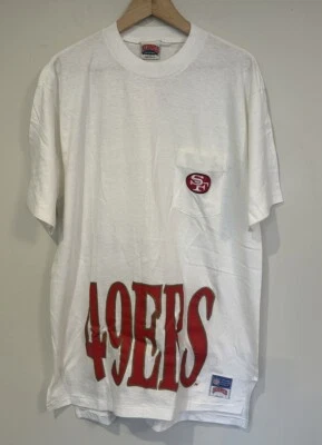 Vintage San Francisco 49ers Spell Out Shirt Nutmeg Mills XL Single Stitch 90’s - Image 1 of 4