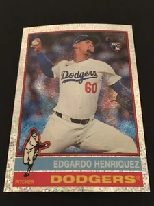 2025 Topps Heritage Edgardo Henriquez Rookie Chrome Sparkle- Card # 180 - Picture 1 of 2