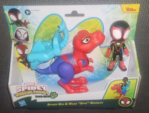 SPIDEY-REX  SPIN MILES MORALES (2024) Spidey & His Amazing Friends Dino Webs New - Picture 1 of 3