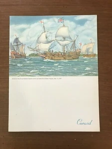 1961 RMS Mauretania Dinner Menu - Cunard Line - Picture 1 of 2
