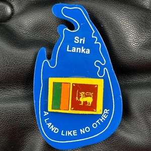 SRI LANKA🇱🇰WOODEN FRIDGE MAGNET✅ISLAND MAP A LAND LIKE NO OTHER COUNTRY FLAG🎗 - Picture 1 of 3