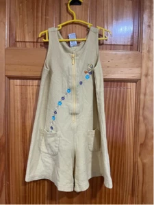 Vintage Little Girl Looney Tunes Embroidered Tweety Bird Yellow Romper Size Sm - Picture 1 of 7