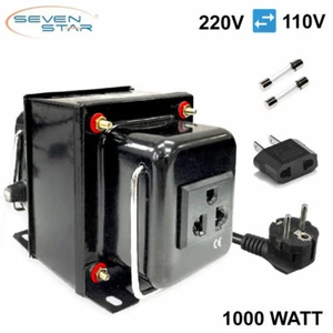 SevenStar THG-1000 Watt 220V to 110V Step-Down/Up Voltage Converter Transformer - Picture 1 of 9